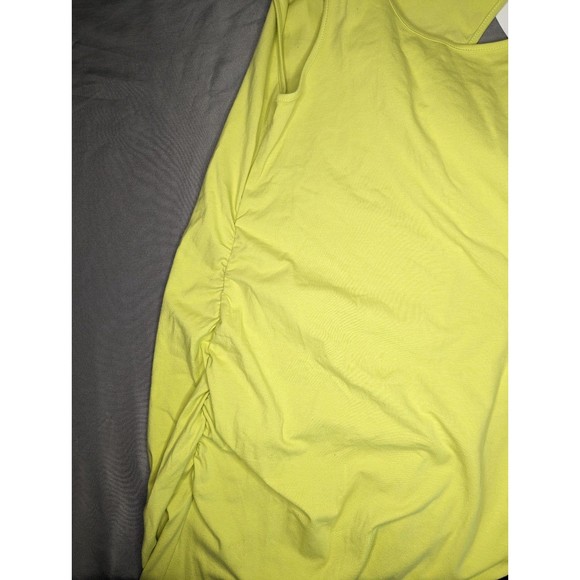 Isabel Maternity Sleeveless Bodycon Ruched Maternity Dress Green - Picture 4 of 11